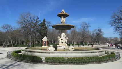paisaje con fuente