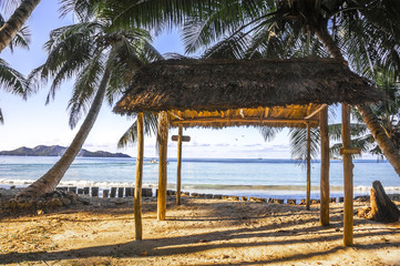 Beach of the Seychelles, Island Praslin, Beach Anse Volbert