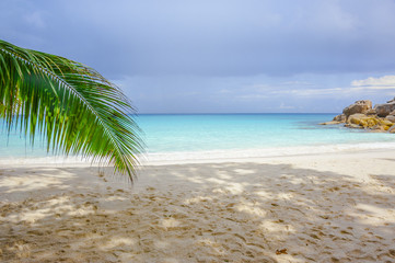 Beach of the Seychelles, Island Praslin, Beach Anse Georgette