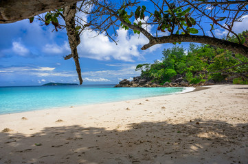 Beach of the Seychelles, Island Praslin, Beach Anse Georgette
