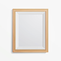 Realistic Photo Frame Vector. With Soft Shadow. Good For Your Presentations.