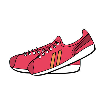 sneakers sport icon image vector illustration design 