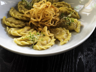 Dumplings with cabbage