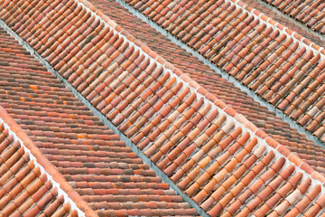 Orange Roof tiles background