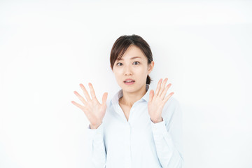 驚く・ビジネスウーマン