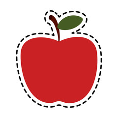 apple fruit icon image vector illustration design 