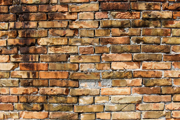 Grungy brick wall texture background
