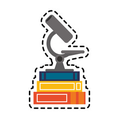 microscope science icon image vector illustration design 