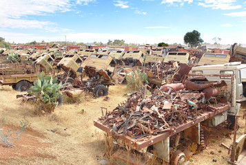Eritrea’s War of Independence Tank Graveyard  in Asmara 
 - obrazy, fototapety, plakaty