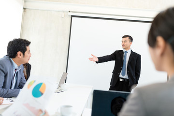 Business team having a meeting in the office