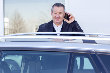 Businessman on phone