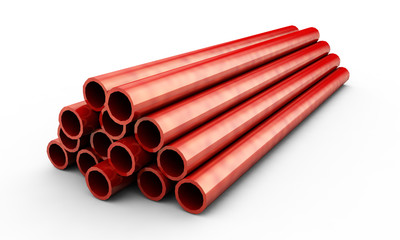 Pipeline isolated on white background. 3d rendering illustration