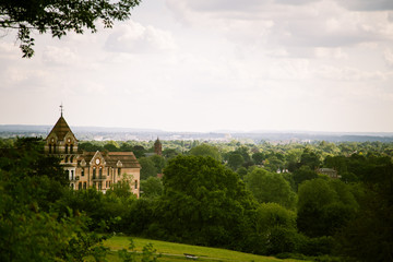 Naklejka premium A beautiful landscape of a park in London