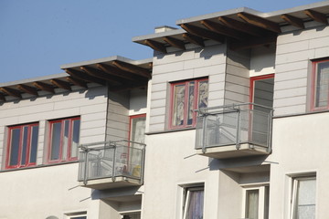 Moderne Wohnhäuser, Balkone
