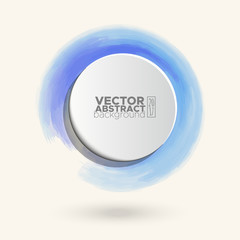 Color ink round stroke on white