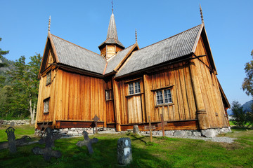 Fototapeta na wymiar Nore Stabkirche, Norwegen