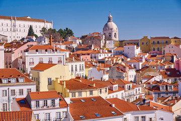 Fototapeta premium Lisbon, Portugal town skyline