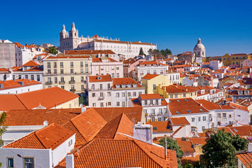 Lisbon, Portugal town skyline