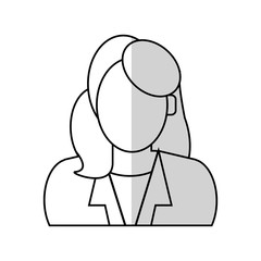 woman cartoon icon over white background. vector illustration