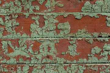 old paint on a wooden surface
