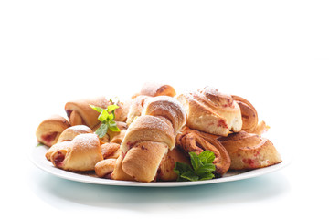 Sweet buns with jam