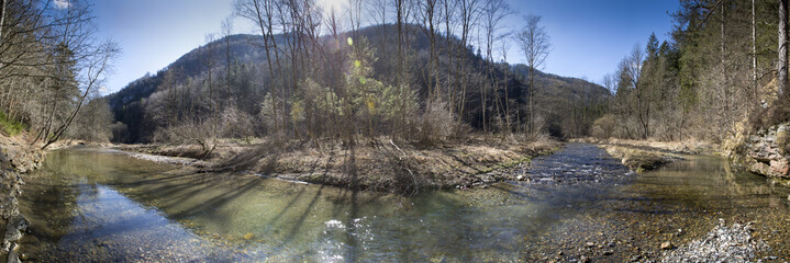 Panorama Raabklamm bei Arzberg in der Steiermark, Österreich