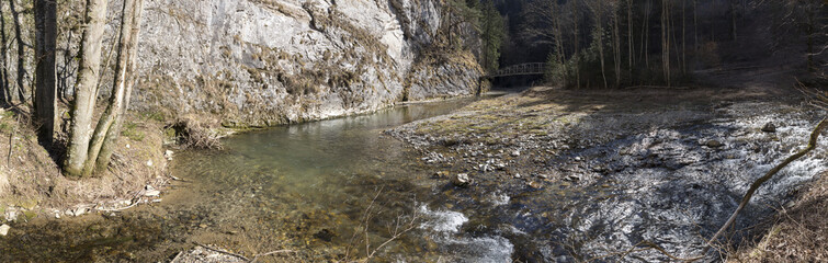 Panorama Raabklamm bei Arzberg in der Steiermark, Österreich