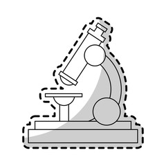 microscope science icon image vector illustration design 