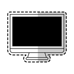 computer monitor icon image vector illustration design 