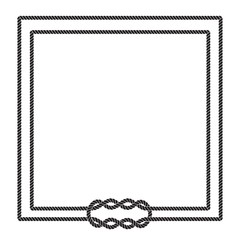 Blank poster template with nautical border