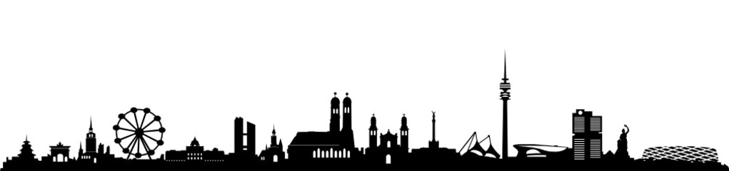 Naklejka premium Panoramę Monachium