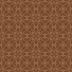 Vintage swirl oriental decorative pattern