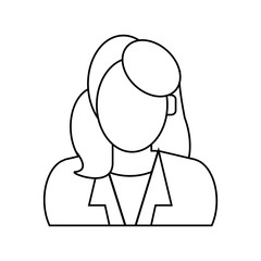 faceless woman icon image vector illustration design 