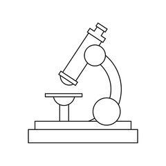 microscope science icon image vector illustration design 
