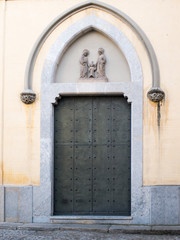 Antique and ornate  wooden door