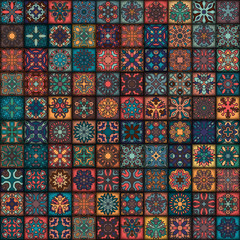 Seamless pattern. Vintage decorative elements. Hand drawn background. Islam, Arabic, Indian, ottoman motifs. Perfect for printing on fabric or paper.