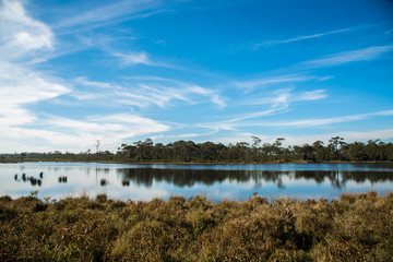 Huai Yang reservoir in Phu Kradueng city - Loei, Thailand