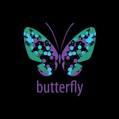 vector butterfly logo