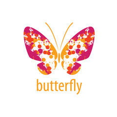 vector butterfly logo