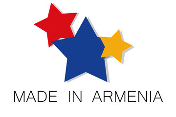 Made in Armenia logo, vector