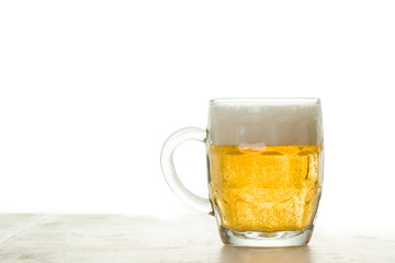 beer on white