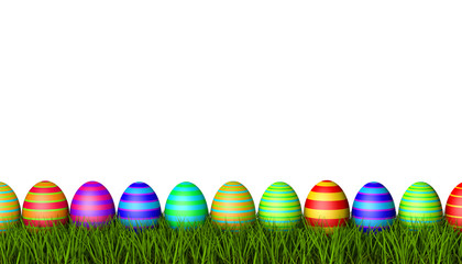 Ostereier / Hintergrund weiß