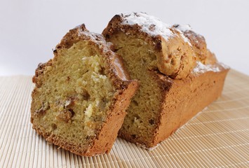 свежая выпечка домашнего кекса