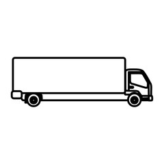 figure trucks trailer icon, vector illustraction design