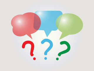 Infographics. Illustration with questions