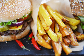 Tasty hamburger