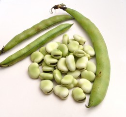 Poded broadbeans