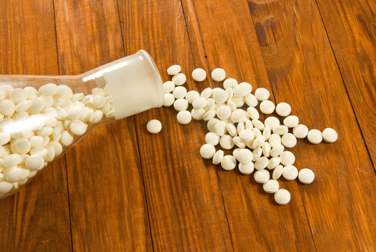 image of many pills closeup