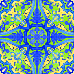 Portuguese azulejo tiles. Blue and white gorgeous seamless patterns. For scrapbooking, wallpaper, cases for smartphones, web background, print, surface texture, pillows, towels, linens bags T-shirts