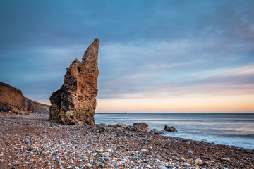 Sea Stack on Chemical Beach / Dawdon Chemical Beach, got its name from the former Seaham Chemical...